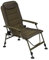 Fox Voyager Relaxsessel XL, hochdichter Schaumstoff, Micro-Fleece-Innenfutter, Stahlrahmen, One-Touch-Beinhöhenverstellung, Beinverriegelungsrahmen, Nockenrad, verstellbare Rückenlehne, Gewicht: 7,5