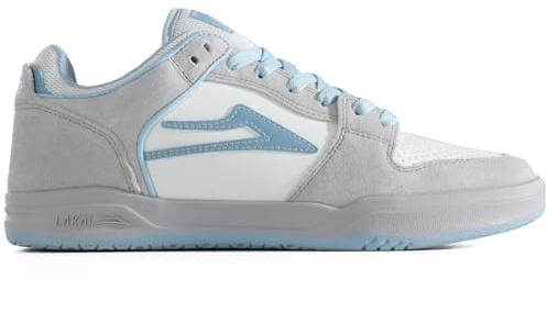 Lakai Telford Low Chaussures de Skateboard pour Homme, Daim Gris désaturé Bleu, 42.5 EU