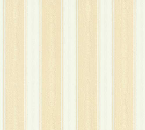 A.S. Création 764034 - Papel pintado, Beige, Weiß, 10,05m x 0,53m
