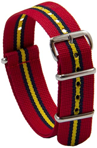 Royal Artillery( Stable Belt Colours) Regimental G10 Watchstrap