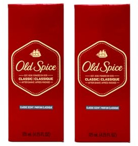 Old Spice Classic After Shave 4.25 Ounce (125ml) (2 Pack)
