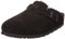 BIRKENSTOCK Classic Unisex Boston Lammfell Clogs, Schwarz (Schwarz), 37 EU Schmal