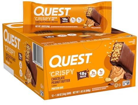 Quest Nutrition Barre Hero au chocolat et au beurre d'arachide, 12 unités