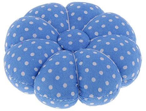 P Prettyia Armnadelkissen Handgelenk Nadelkissen Kürbis Geformt mit Armband Pin Kissen Halter Nähzubehör - Blau
