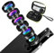 Objectif Telephone Portable pour Smartphone Universels, 6 en 1 Lentille Smartphone, 140x Téléphoto, Objectif Macro 25 x, 205° Fisheye, pour la Plupart des Smartphones