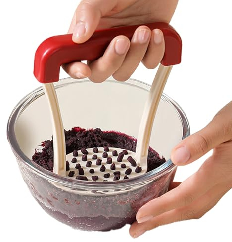 Huayeex Machacador De Patatas | Machacador De Patatas,Apto Para Lavavajillas Antiadherente Ergonómico 13 Cm Con Empuñadura Antideslizante Para Triturar Aguacate Y Verduras