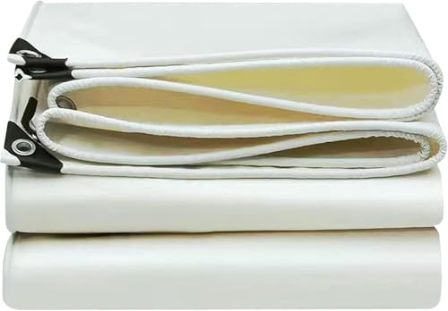 Lona impermeable de PVC de 4 x 4 m, cubierta de camión de camping y lámina de suelo para una protección versátil y durabilidad para todo tipo de clima