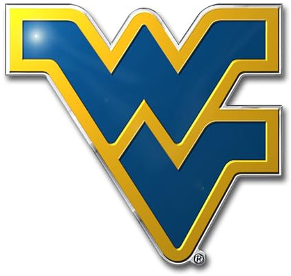 FANMATS 60573 West Virginia Mountaineers Heavy Duty Aluminum Embossed Color Emblem, Auto Emblem Decal
