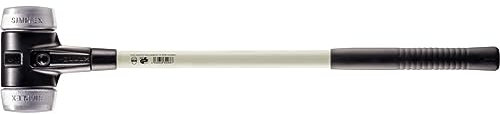 Simplex Vorschlaghammer, Weichmetall; mit verstärktem Tempergussgehäuse und Fiberglasstiel | D=80 mm | 3709.081