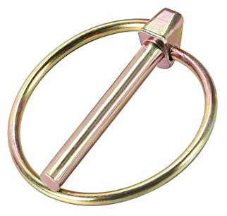 sourcing map Klappstecker Klappsplinte mit Ring 4.5 mm x 36 mm Anhängerstifte Sortimentskit für Boot Kajak Anhänger Traktorwagen Pferdetransporter