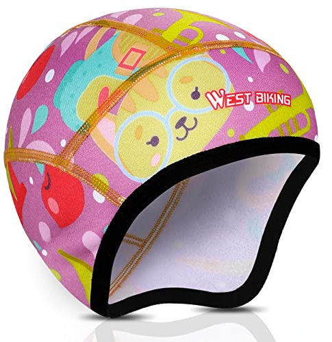 ICOCOPRO Fahrrad Mütze Winter Kinder | Wintermütze Fahrradmütze unter Helm | Sportmütze Helm Unterziehmütze | Bike Warm Cap Winddichte | Radmütze Laufmütze Kinder Unisex für Alle Outdoor Aktivitäten