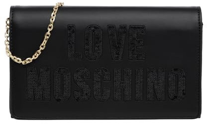 Love Moschino Damen Schultertasche, Schwarz Schultertasche, Schwarz