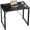 Devoko Escritorio pequeño para Ordenador, 80 x 50 x 73 cm Escritorio, Mesa de Oficina en casa, Escritorio para Ordenador portátil, Mesa de Diseño Industrial Negro