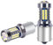 Bsxywa P21W LED 1156 Ba15s 12V 24V 6W Lampadine Super Bright, Bianca 6000K, Per Luce Di Retromarcia, Posteriori, Di Posizione, Luci Diurne. (2 Pezzi)