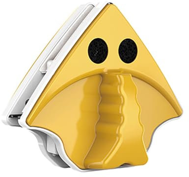 ShiWuYou Lavavetri Magnetico Detergente per vetri a Doppia Faccia Magnetic Cleaner Pulizia Magnetico Regolabile per finestre da 3-8 mm con Doppi vetri, Gialla