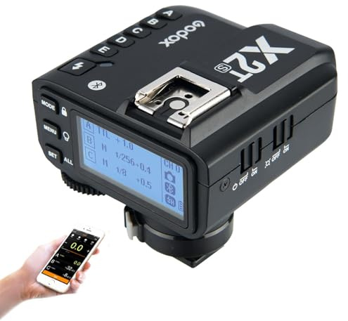 Godox X2T-S TTL Déclencheur de Flash sans Fil pour Émetteur HSS TTL Sony 1/8000s Prend en Charge Le Contrôleur d’Application iOS/Android,la Connexion Bluetooth,5 Boutons de Groupe Séparés