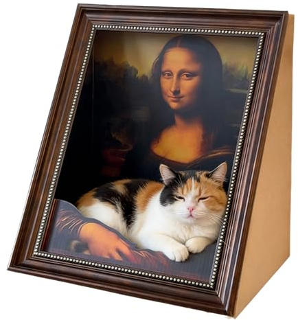 Planche à gratter pour Chat – Cadre Photo rétro, Forme conçue Chat, lit à gratter et Protection de Meubles, Parfait Les Petits, Moyens et Grands, Chatons idéal pour la Maison, la Chambre c