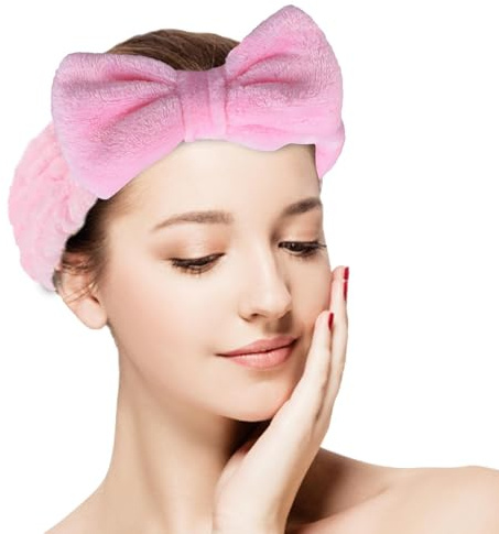 Bandeau spa - Bandeau de bain pour fille - Pour la douche et le bain - Pour la douche, les soins de beauté, le bien-être, les soins, l'entraînement, les exercices de fitness, le maquillage et