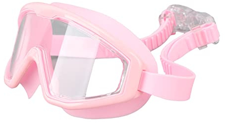 RASTKY Children's Swim Goggles Comfortable Silicone Kids Diving Glasses Clear Anti-Leakage Swimming Goggles for Boys and Girls (Pink)