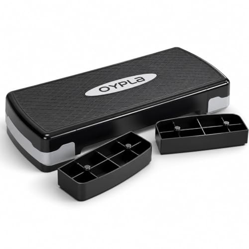Oypla Adjustable Exercise Aerobic Stepper Trainer Workout Home Gym Step