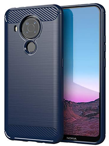TingYR Hülle für Nokia 5.4, Ultra Thin Silikon hülle Abdeckung Telefon Case Stoßfest Case Schutzhülle, Handyhülle für Nokia 5.4 Smartphone.(Blau)