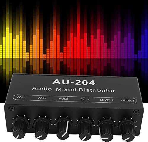 2 in 4 Out 3,5 Mm Stereo Audio Switch Stereo Audio Splitter Box Mini Vorverstärker Kopfhörerverstärker