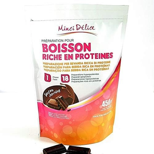 Bevanda iperproteica Cioccolato Maxi Bustina 450 gr per preparare 18 bevande per dieta proteica dimagrante