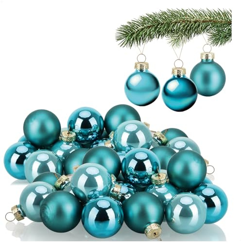COM-FOUR® 40x Bolas de Navidad, Adornos para el árbol de Navidad