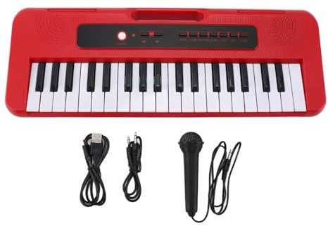 Barnklaviaturpiano, 37 Tangenter 4 Toner Bärbar Elektronisk Pianoklaviatur Musikinstrument för Småbarn