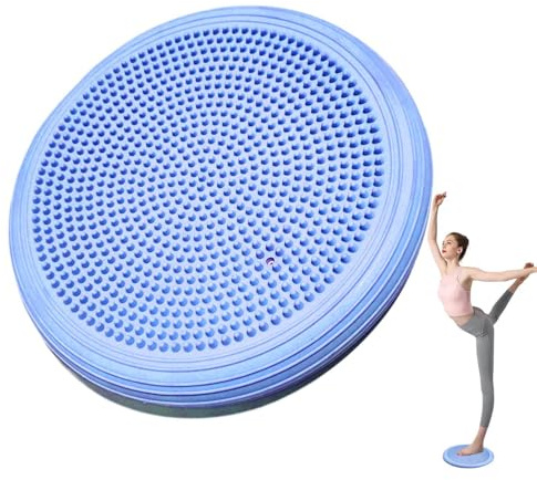 Coussin d'équilibre d'exercice, disque d'équilibre, Coussin d'équilibre pour exercices d'intérieur, Coussin oscillant gonflé antidérapant, tapis de stabilité d'équilibre avec pompe pour la force de ba