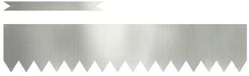 vidaXL Rive di Prato 10 PCS 100x0,5x20 cm Acciaio Galvanizzato