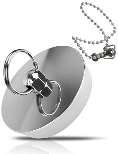 JUKOTA Juego de 1 tapones de desagüe, tapón de desagüe para lavabo, tapón de fregadero de goma, tapón de fregadero con gancho, tapón de desagüe para lavabo, tapón para bañera, cocina y baño(42-46MM)