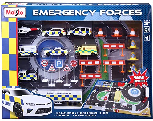 Maisto M12151 Färsk metall nödkraft PLAYSET INC PLAYMAT, blandade färger