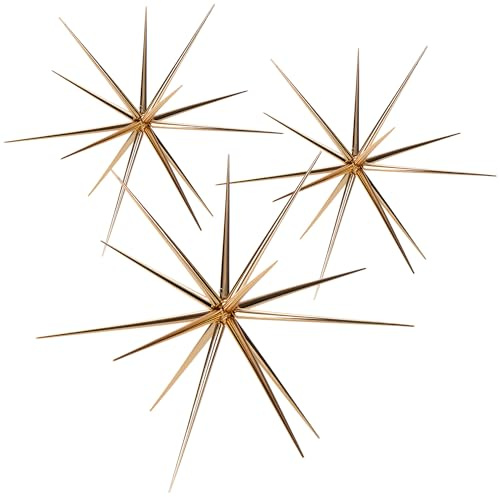 com-four® 3X Stella di Natale da Appendere - Stella Decorativa per Decorazioni Natalizie - Stella per Decorazione di Capodanno, Matrimonio, Festa