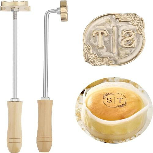 Personalisierter Branding-Stempel mit Logo/Text, individueller Hitzestempel, Brennstempel für Holz, Fleisch, Kuchen, Leder, Hamburger, Grill, gravierter Marken-Eisenstempel für Zuhause (B)