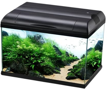 Love Aquatics Style 47 Aquarium Set, 47 cm, LED Lighting, Internal Pump, Filtration