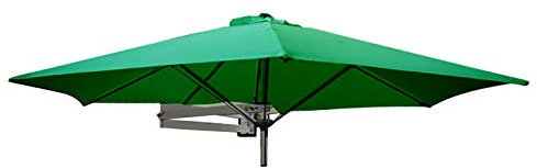WDWDW Patio Umbrella 2.2m Wall-Mounted Parasol with 8 Aluminum Ribs for Patio/Garden,Small Round Hanging Folding Sun Shelter,UV Protected Outdoor Patio Umbrellas