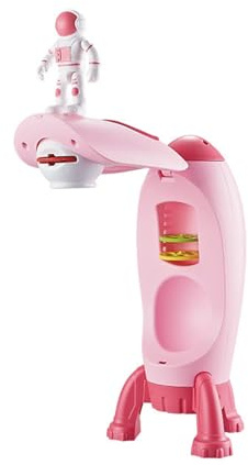 JTQYFI Giocattolo creativo con proiezione per bambini, tema nave spaziale, disegno divertente, educativo, sicuro, facile da usare, giocattolo di attività, disegno di navi
