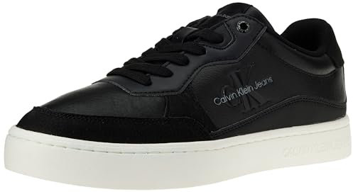 Calvin Klein Jeans Herren Cupsole Sneaker Schuhe, Mehrfarbig (Black/Bright White), 44 EU