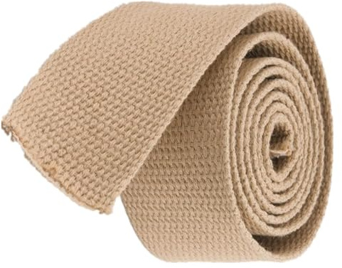 Xzeit Cotton Ribbon,Sew Strap, Cotton Webbing Straps for Bags,Heavy-Duty Webbing for Backpack Belt Strapping Bias Binding Tapes,10 Yards/lot(Color:Wit, Size : 20MM) (Color : Khaki, Size : 20MM)