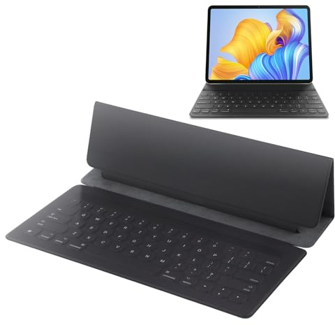 Bluetooth-Tangentbord, Smart Tangentbord med Fodral, Trådlöst Tangentbord för 12,9 Tum IOS Tablet Pro 1:a 2:a Generationen, 64 Nycklar Full Storlek UK-version Portabelt