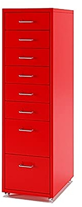 Boston Roll Container – Armadio in acciaio con 8 cassetti, soluzione versatile per casa e ufficio, dimensioni: 28 x 40,6 x 109 cm, resistente per un facile accesso
