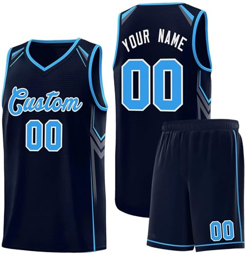 Personalisierte Basketball Trikot 2 Teiliges Set mit Jersey Shirt und Shorts für Herren/Damen/Jungen/Kinder Gym 5 Kinder 8 Jahre Fussball Jungen Mädchen 158 Kurze Sporthose
