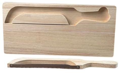 Tabla Para Cortar Pan | Con Ranura Utensilios De Hornear Grandes - Juego De Tablas De Cortar De Madera Y Bol Para Pan - Para Hogar Cocina Restaurante Panaderos Principiantes