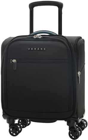 Verage Carry On Underseat Luggage with Wheels & USB Port, 14 Inch Wheeled Spinner Bag Carry-on Luggages for Airlines, Lightweight Suitcase Men Women, Pilots and Crew(14-Inch Compact Underseat Pro)