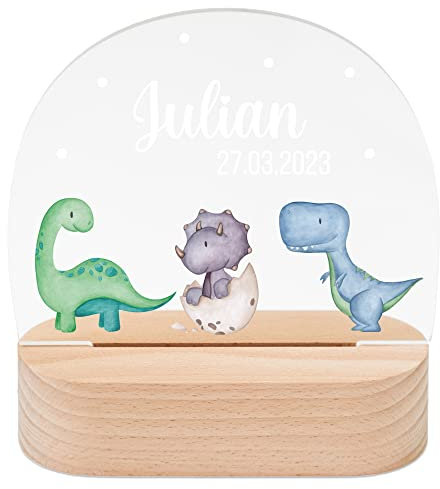 wunderwunsch - Personalisiertes Nachtlicht für Babys - Individuelle Nachttischlampe für Kinder - Personalisierte Geschenke Kinder - Babygeschenk - Geschenk zur Geburt