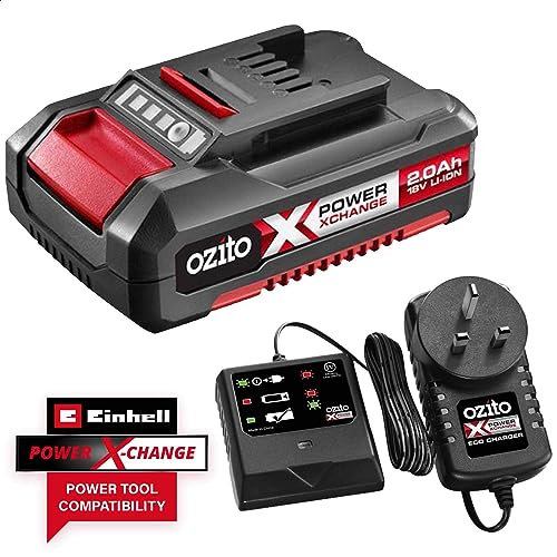 Ozito Genuine PXC 18v Cordless Li-ion Battery 2ah and Eco Charger