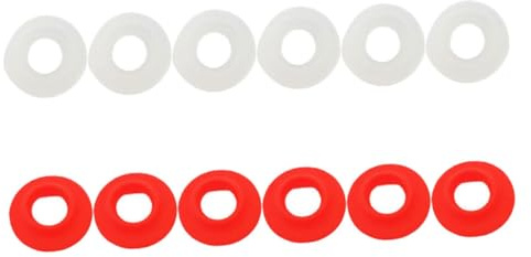 ELAYARD 12 Piezas Unidades Juntas de Sellado para Botellas Gomas de Repuesto Resistentes Sellado Hermético Antideslizante para Botellas de Agua y Cerveza Pack con Rojas y Blancas Fácil