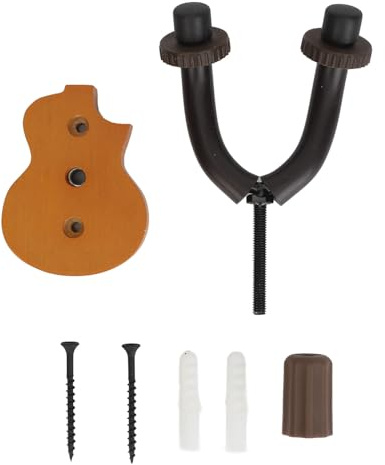 Colgador DE Ukulele Soporte DE Montaje EN Pared DE Caoba Resistente para EXPOSICIÓN DE Estudio EN CASA (Madera Oscura)