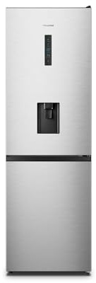 RB395N4WCE - 186 x 60 cm - 60/40 Split - 304 Litre Capacity - Frost Free - Electronic Control - Stainless Steel - Freestanding Fridge Freezer - Non Plumbed Water Dispenser - 2 Year Warranty